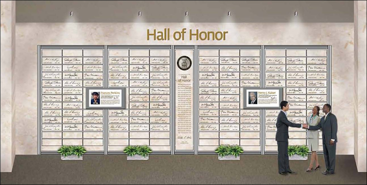 Artist's rendering of the new Hall of Honor