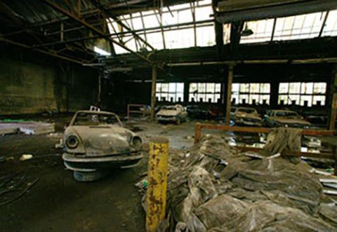 Closed and abandoned Studebaker factory