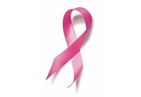 Pink breast cancer awareness ribbon