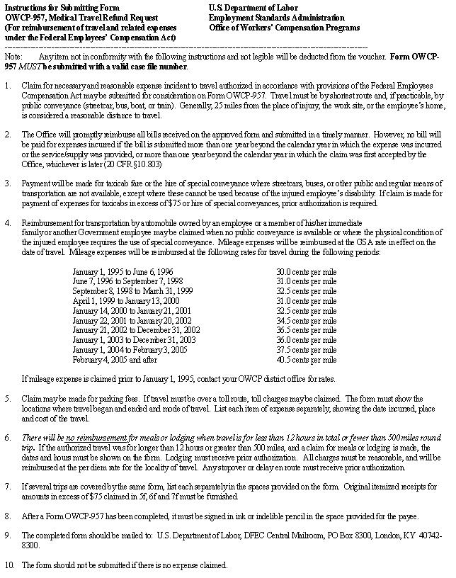 accident agreement after letter Manual FECA  of Federal 5 Procedure Part Division