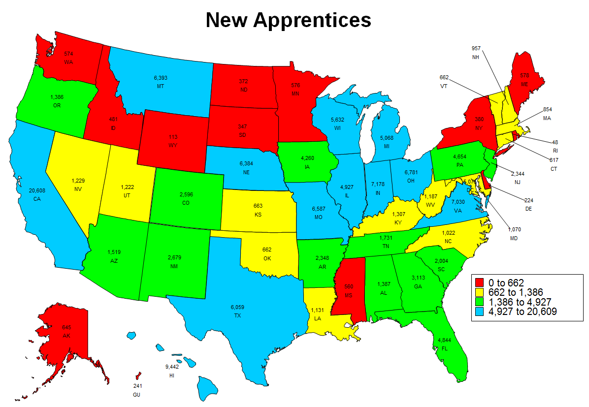 Image of New Apprenticeship 2016 State Map