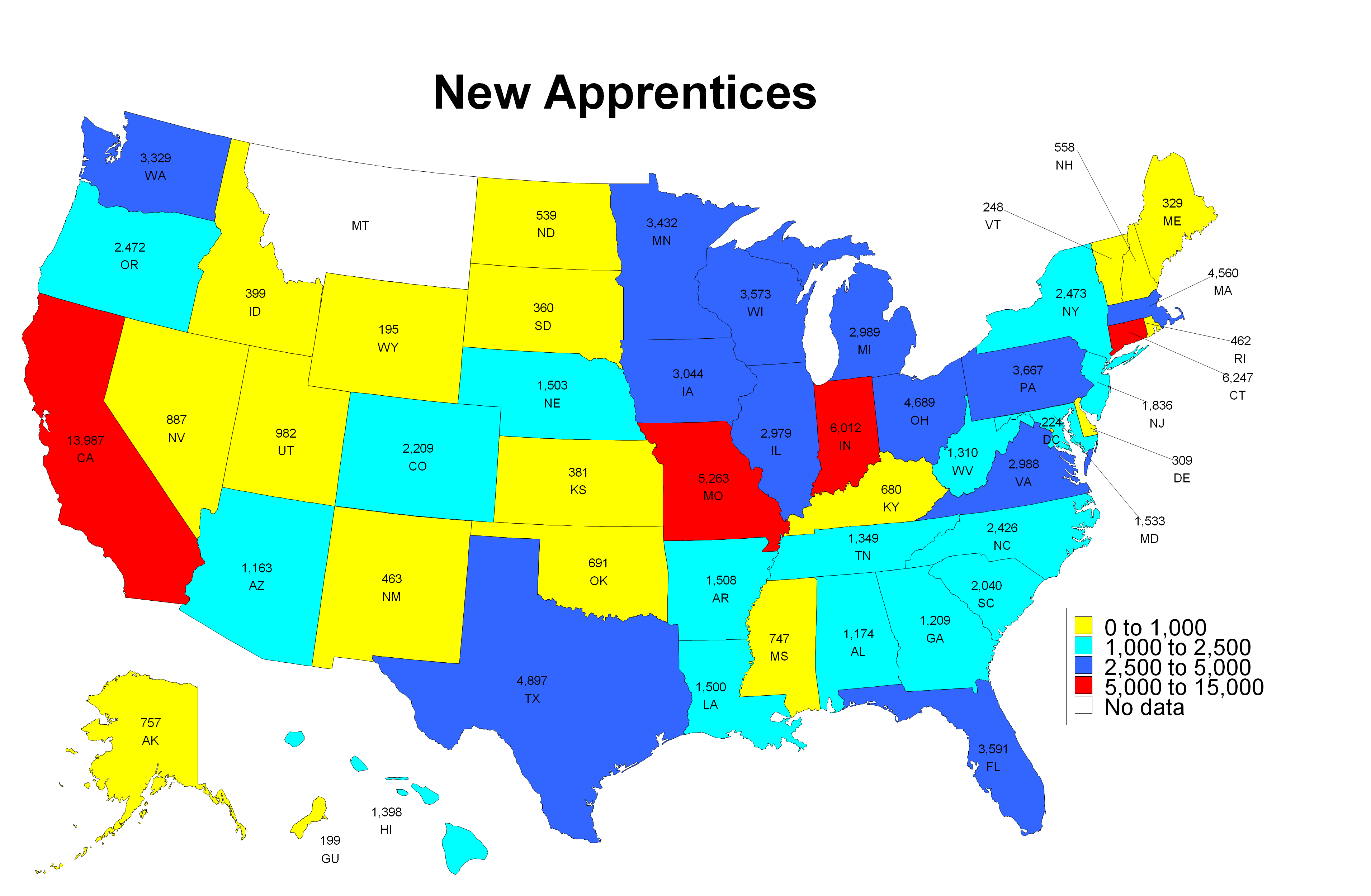 New Apprentices Map 2013