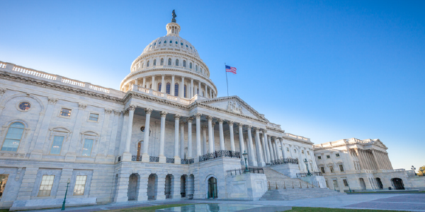 Exterior of the U.S. Capitol building.