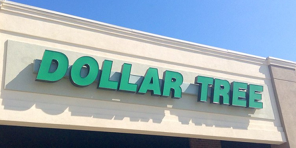 A Dollar Tree sign above the entrance to a store. Credit Mike Mozart via Flickr, CC by 2.0