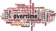 Overtime word cloud