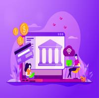 Online banking illustration