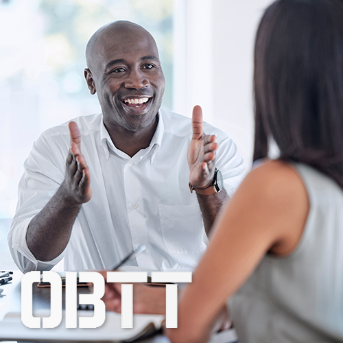 Man providing off-base transition training.