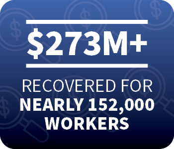 $273 million recovered for 152,000 workers