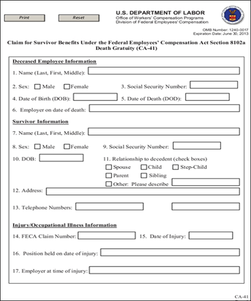 Form CA41